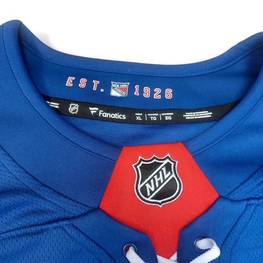 Fanatics Mens Size XL New York Rangers Breakaway Home Jersey Chris Kreider Blue - Picture 2 of 9
